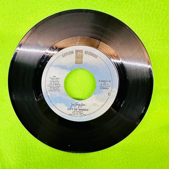 JAY FERGUSON Shakedown Cruise / City of Angels ASYLUM 46041 45rpm Vinyl Record‎ - Picture 6 of 8
